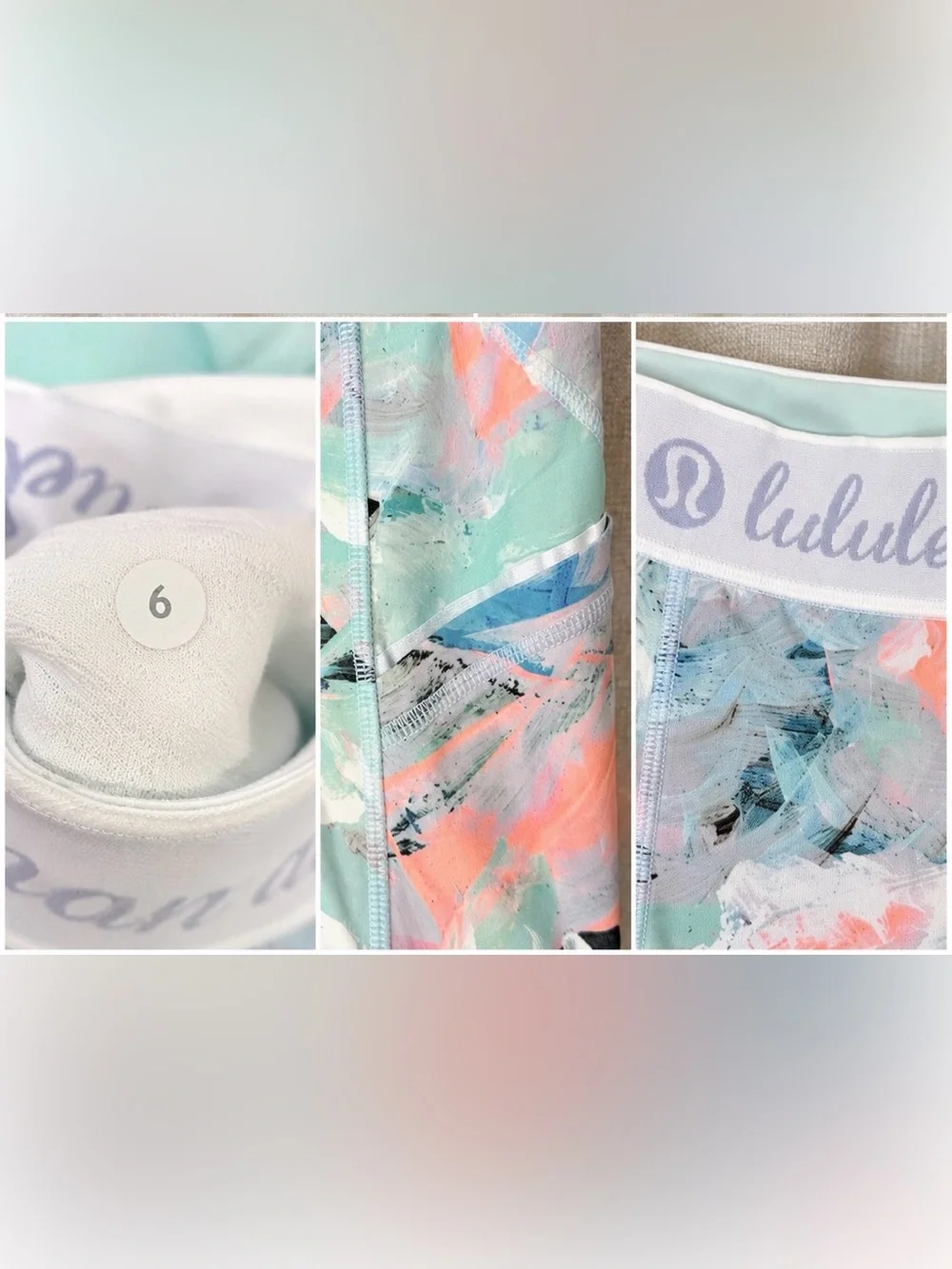Lululemon What The Sport Short Full-On Luxtreme Blushed Illusion Multi Sz 6